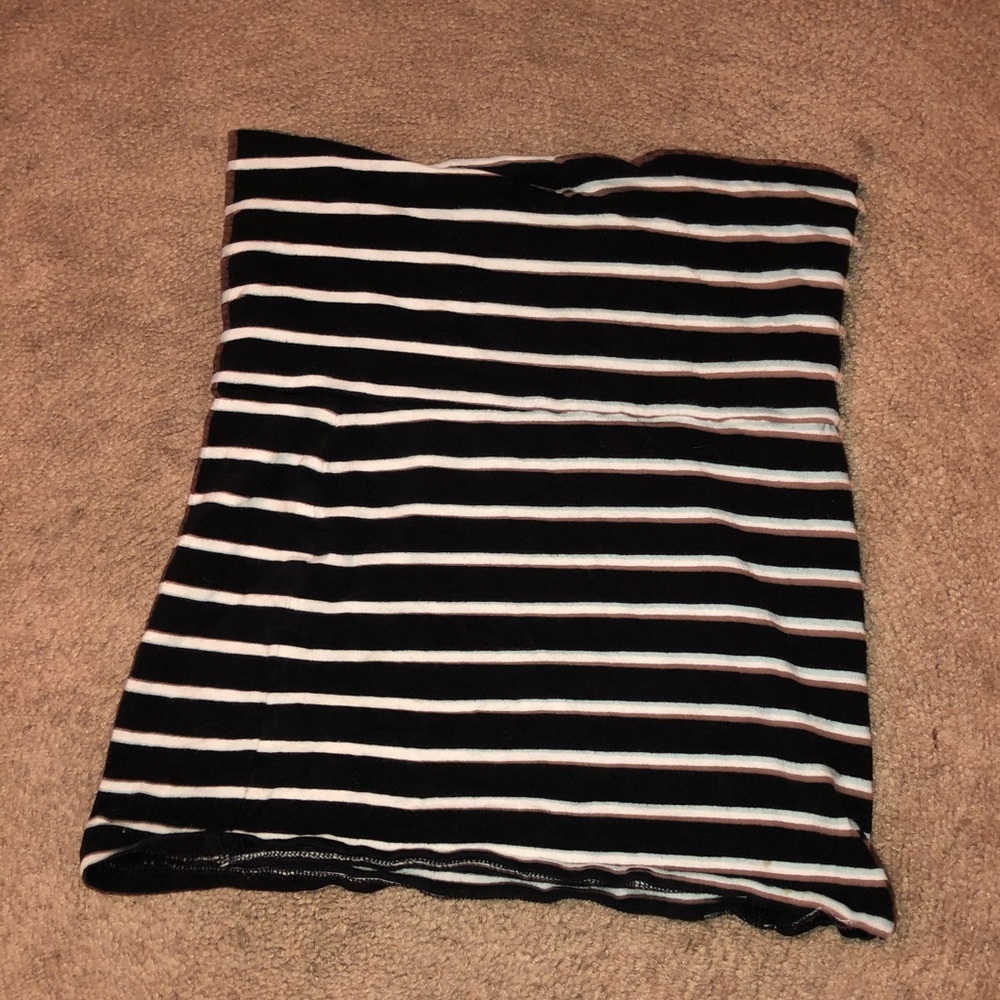 Striped mini skirt